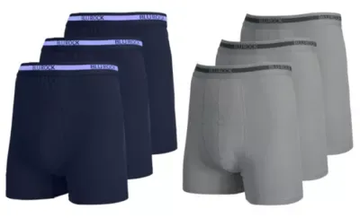 (6-Pack) Stretch Cotton Boxer Briefs by Galaxy by Harvic