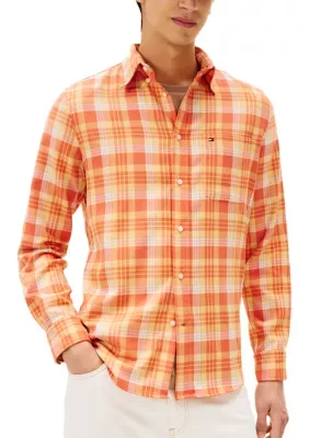 Soft Touch Blend Check Shirt by Tommy Hilfiger