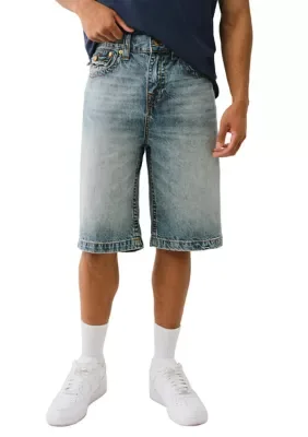 Vinny Fit Wider Leg Flap Shorts by True Religion