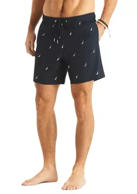 Anchor Icon Print Swim Trunks by Nautica