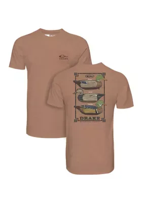 Vintage Decoy Stack Graphic T-Shirt