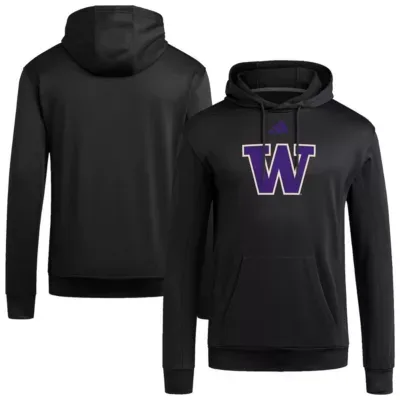 NCAA Washington Huskies Locker Logo Fleece Pullover Hoodie by adidas