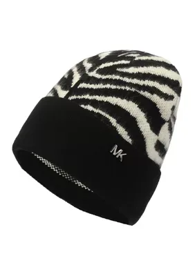 Zebra Spine Cuff Hat