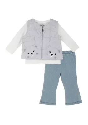 3-Piece Bear Vest Set by Rare Editions