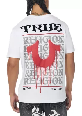 Drippy Horseshoe Graphic T-Shirt by True Religion