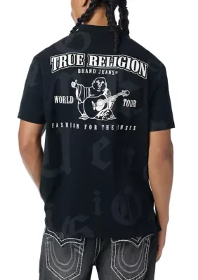 Allover Logo Graphic Polo Shirt by True Religion
