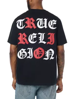 Short Sleeve Tossed Logo Tee by True Religion
