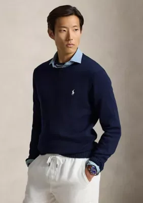 Cotton Crewneck Sweater by Polo Ralph Lauren