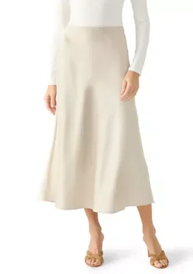 TRUTH by Republic Satin Midi Skirt