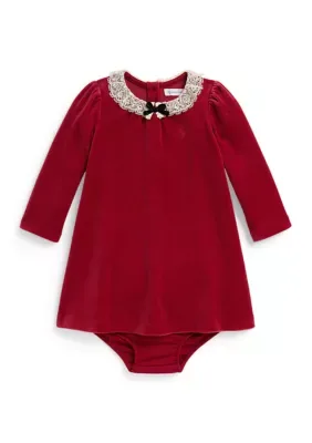 Velour Dress & Bloomer by Ralph Lauren
