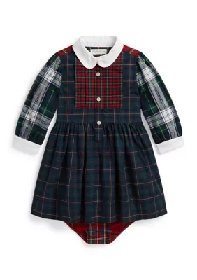 Plaid Cotton Poplin Fun Shirtdress by Ralph Lauren