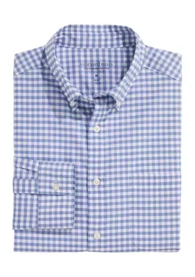 Gingham On-The-Go Brrr Shirt by Vineyard Vines