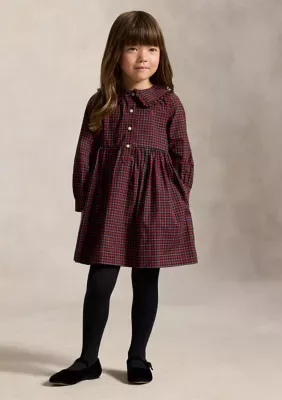 Plaid Cotton Poplin Shirtdress by Ralph Lauren