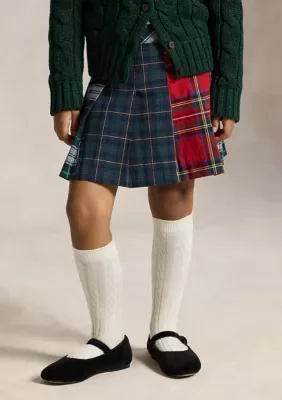Plaid Poplin Skirt by Ralph Lauren