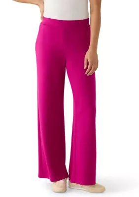 Wide Leg Scuba Pants