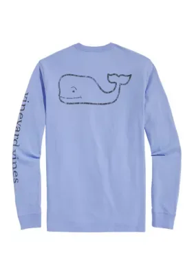 Vintage Whale Long-Sleeve Pocket Tee by Vineyard Vines