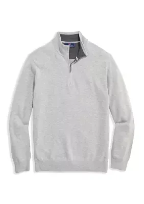 Boathouse Tipped Quarter-Zip Sweater