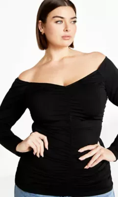 Ruched Sally Top by City Chic