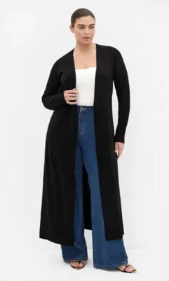 Goldie Longline Knit Cardigan by City Chic