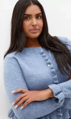 Florence Frill Cardigan by City Chic