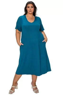 Olivia Pocket Midi Dress by L I V D
