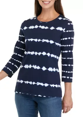 3/4 Sleeve Print Top