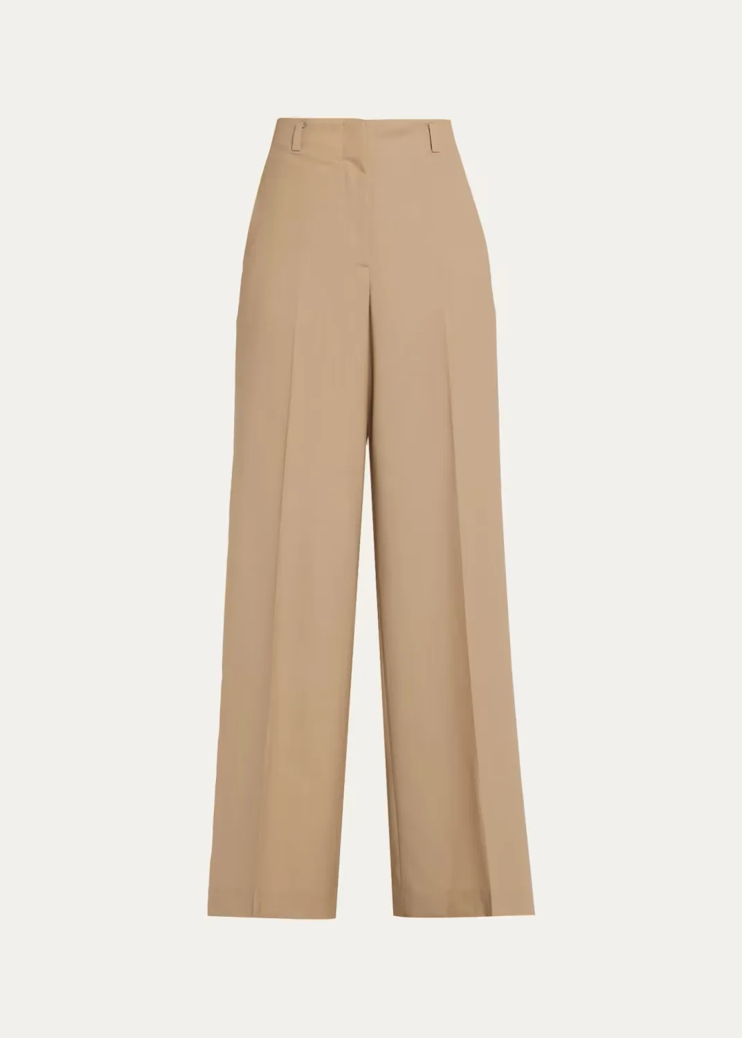 Thames Wide-Leg Tropical Wool Pants
