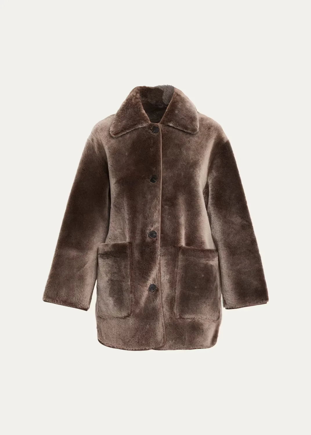 Nicola Reversible Shearling Coat by Arma