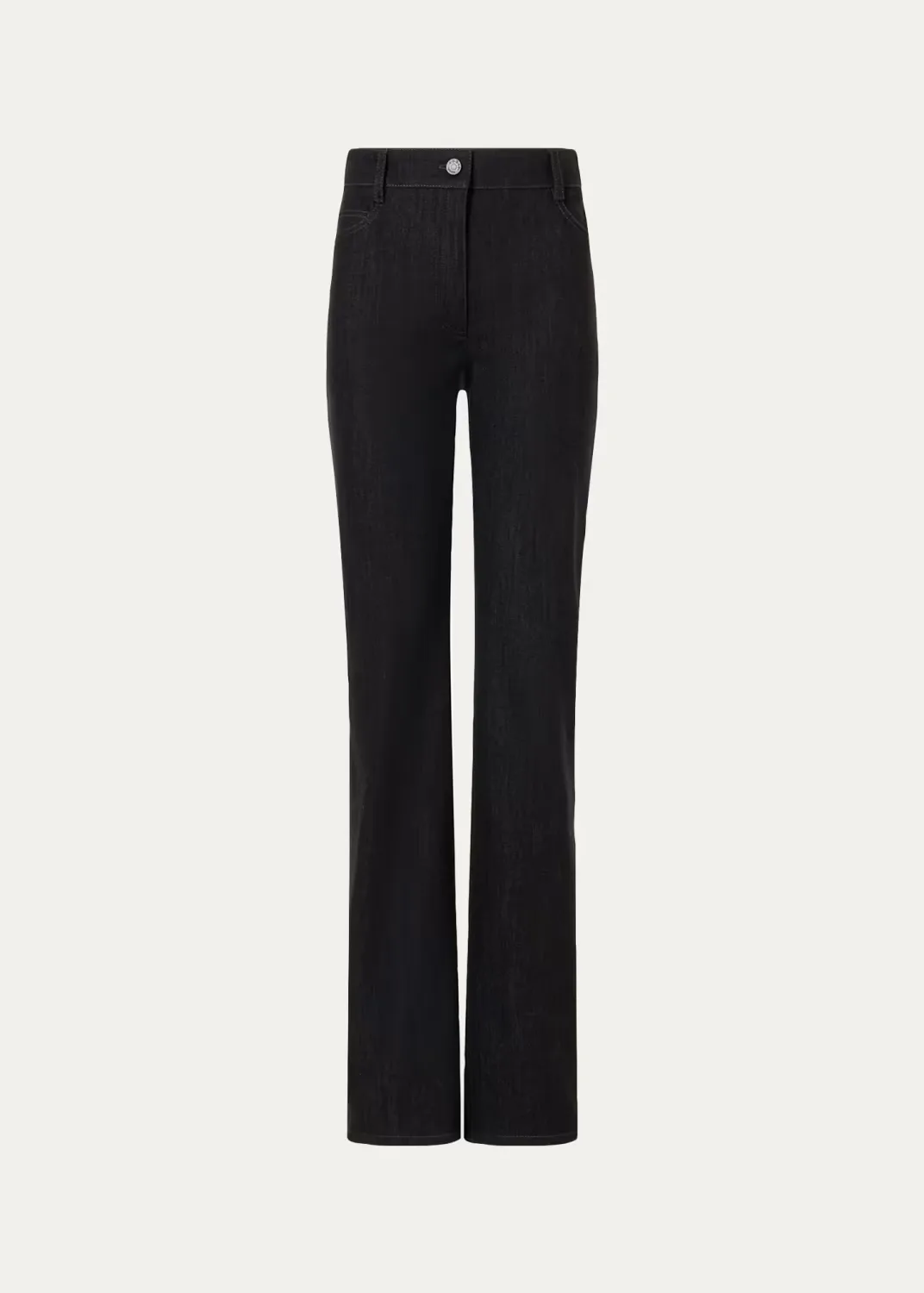 Chess Denim Straight-Leg Pants by Akris Punto