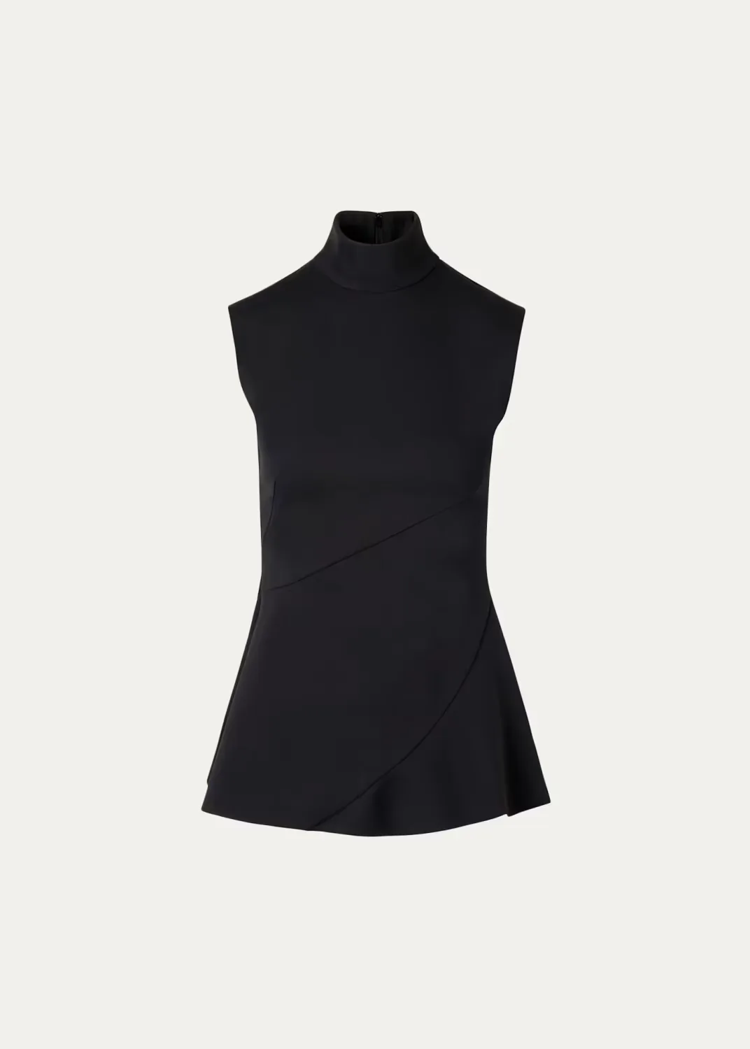 Mock Turtleneck Peplum Top by Akris Punto