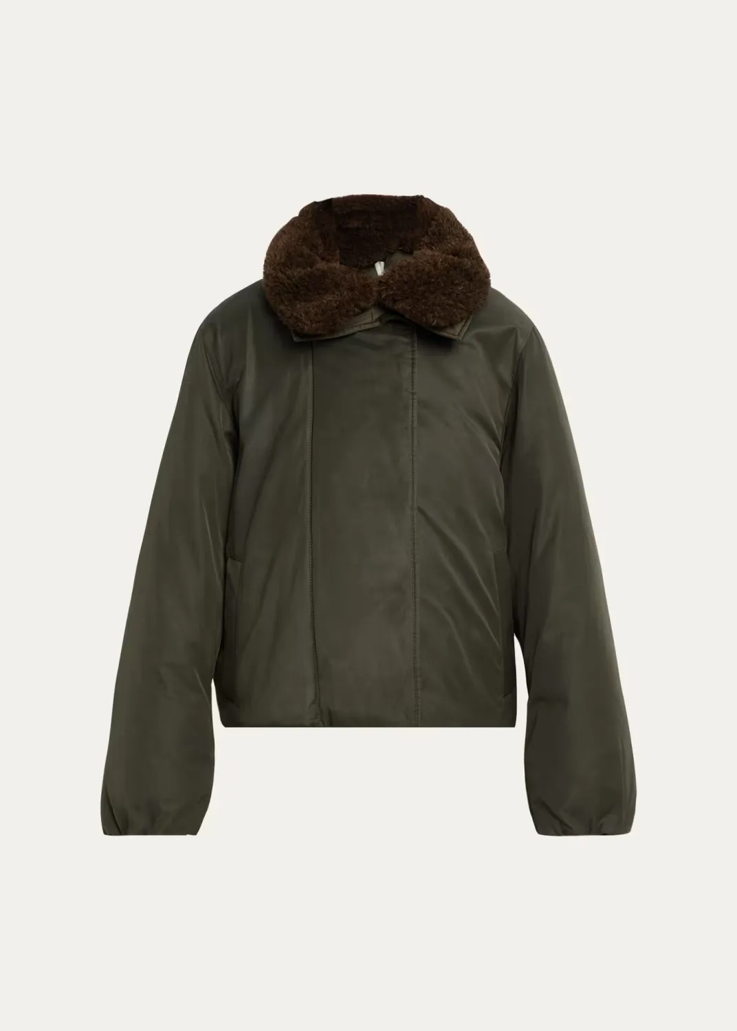 Faux-Fur-Lined Puffer Coat by Vince