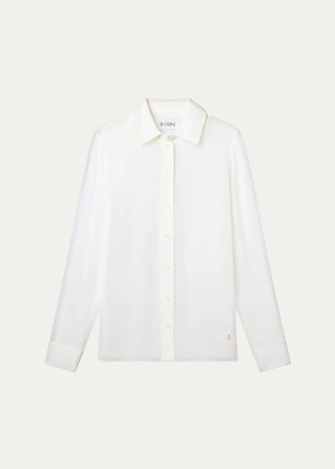 Constance Semi-Sheer Georgette Button-Front Shirt by Eterne