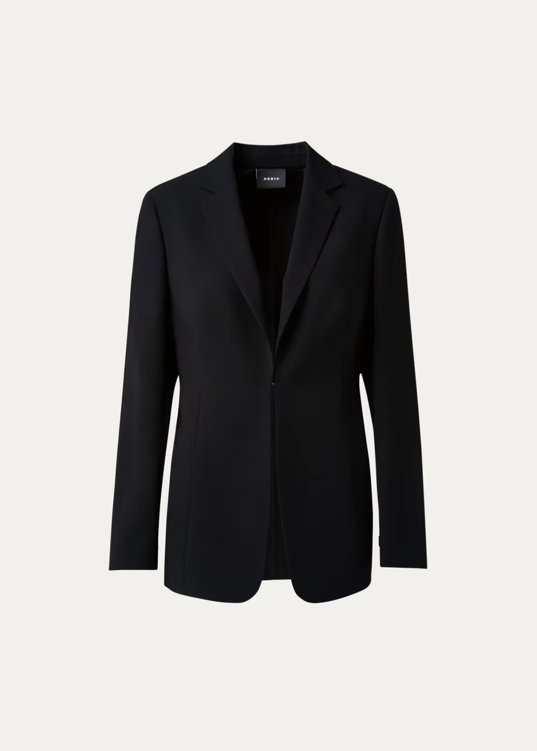 Odette Long Wool Blazer Jacket by Akris