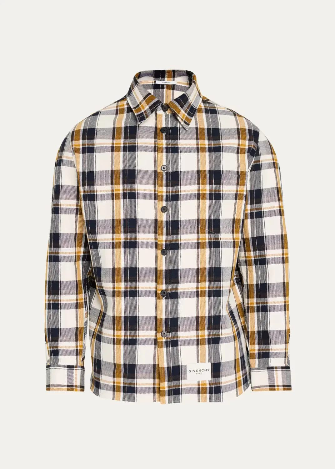 Couture Seam Checked Cotton Overshirt by GIVENCHY
