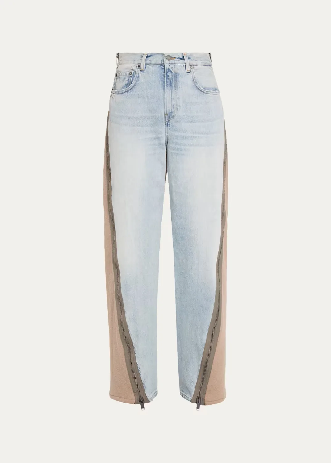 Bonnie Zip Marfa Straight-Leg Jeans by HAIKURE