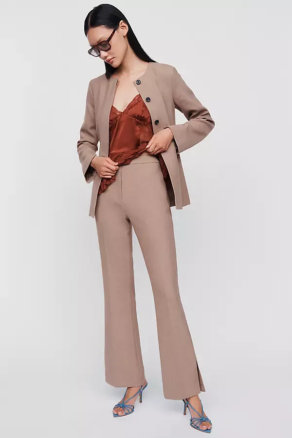 Marlon High Rise Slim Trousers Pants by ALIGNE