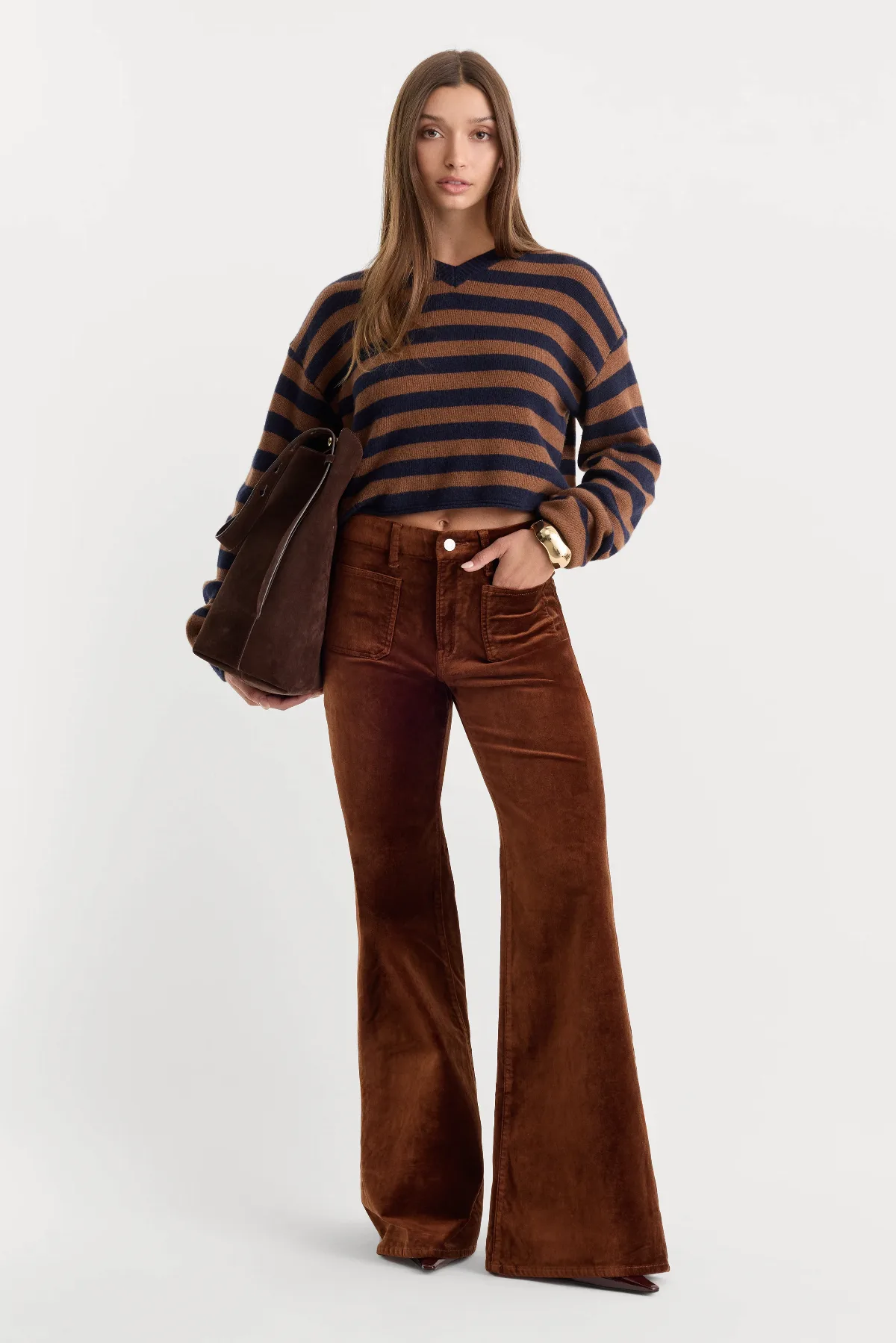Velvet Good Waist Palazzo Pant by Khlo Kardashian by GOOD AMERICAN
