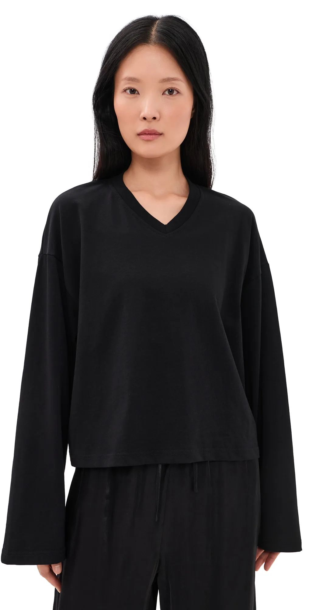 Bloom V Neck Long Sleeve Tee by Lioness