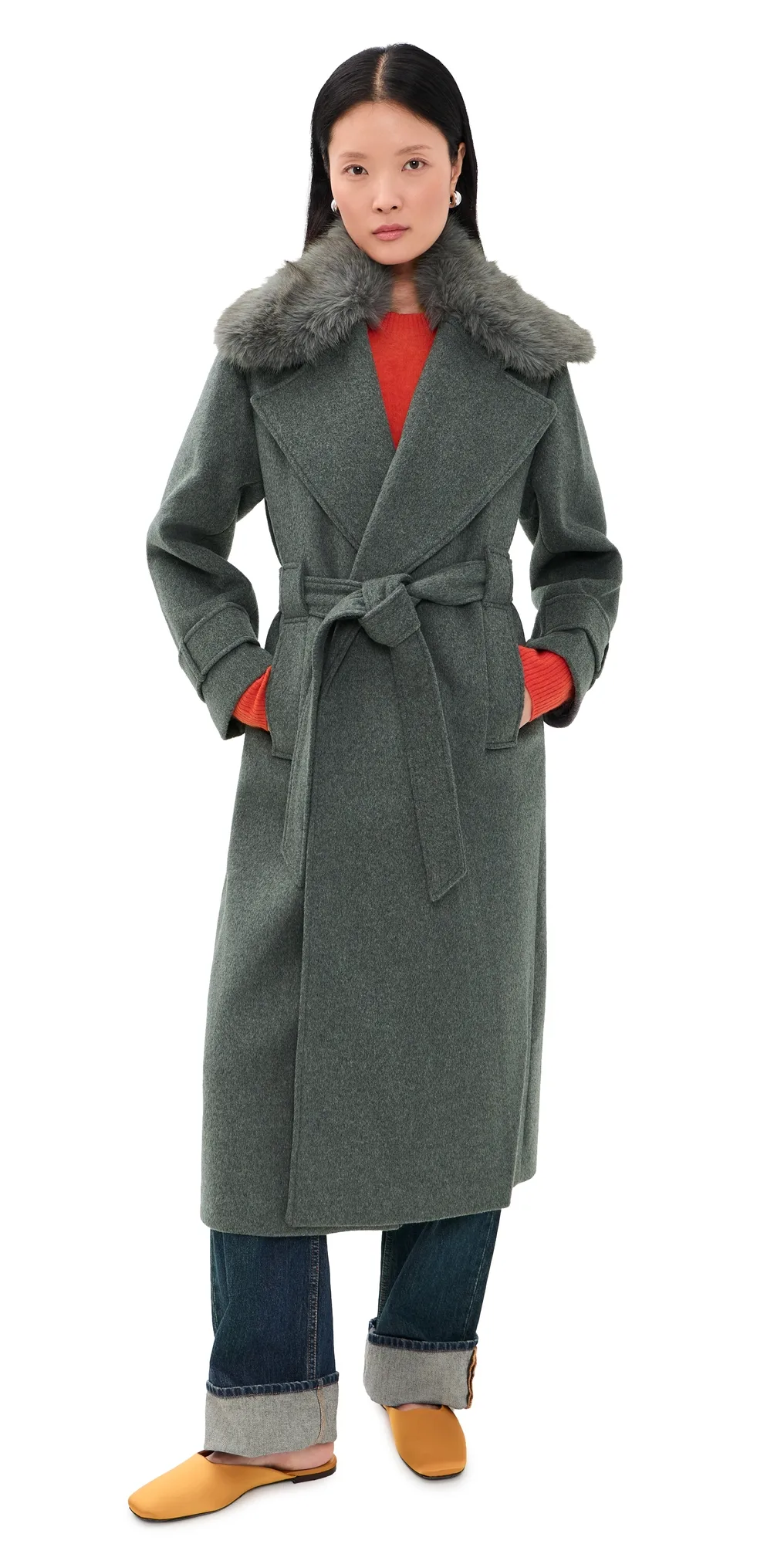 George Faux Fur Collar Jacket by ALIGNE
