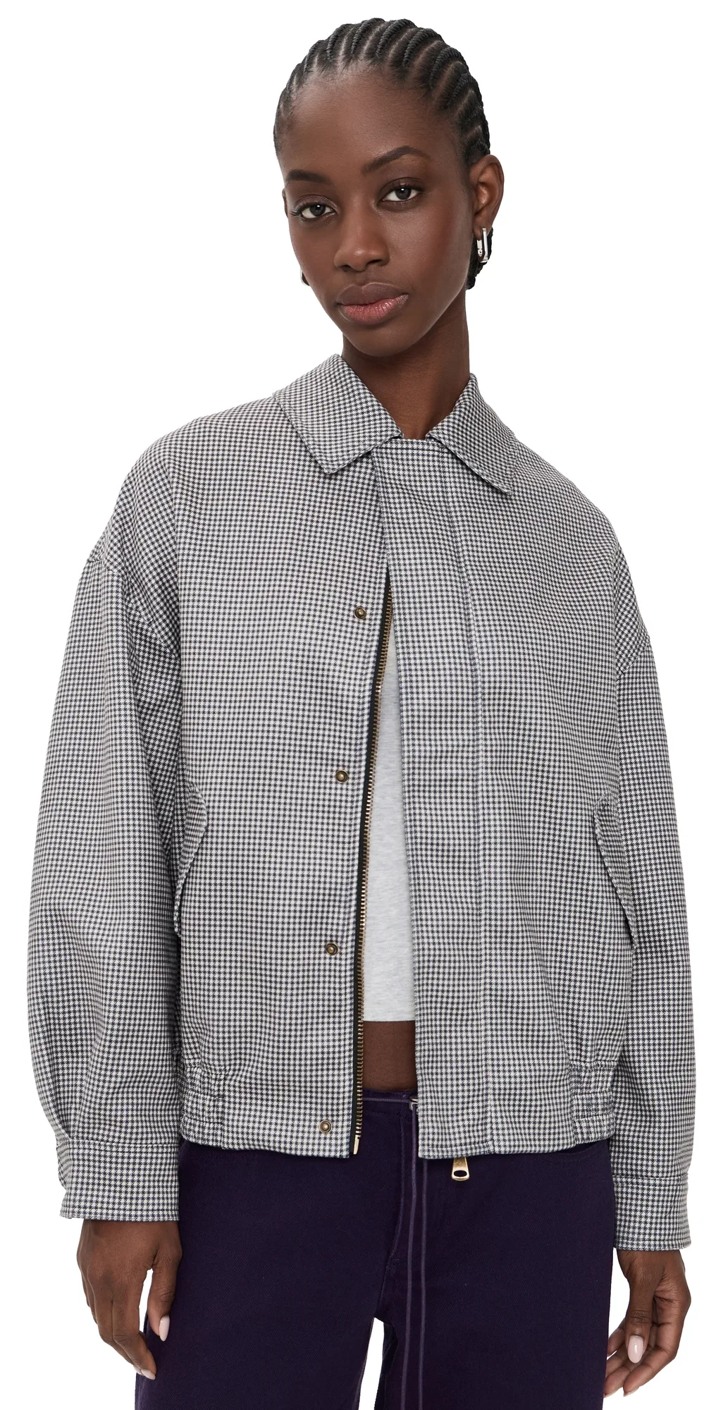 Kenny Faux Suede Bomber Jacket by Lioness