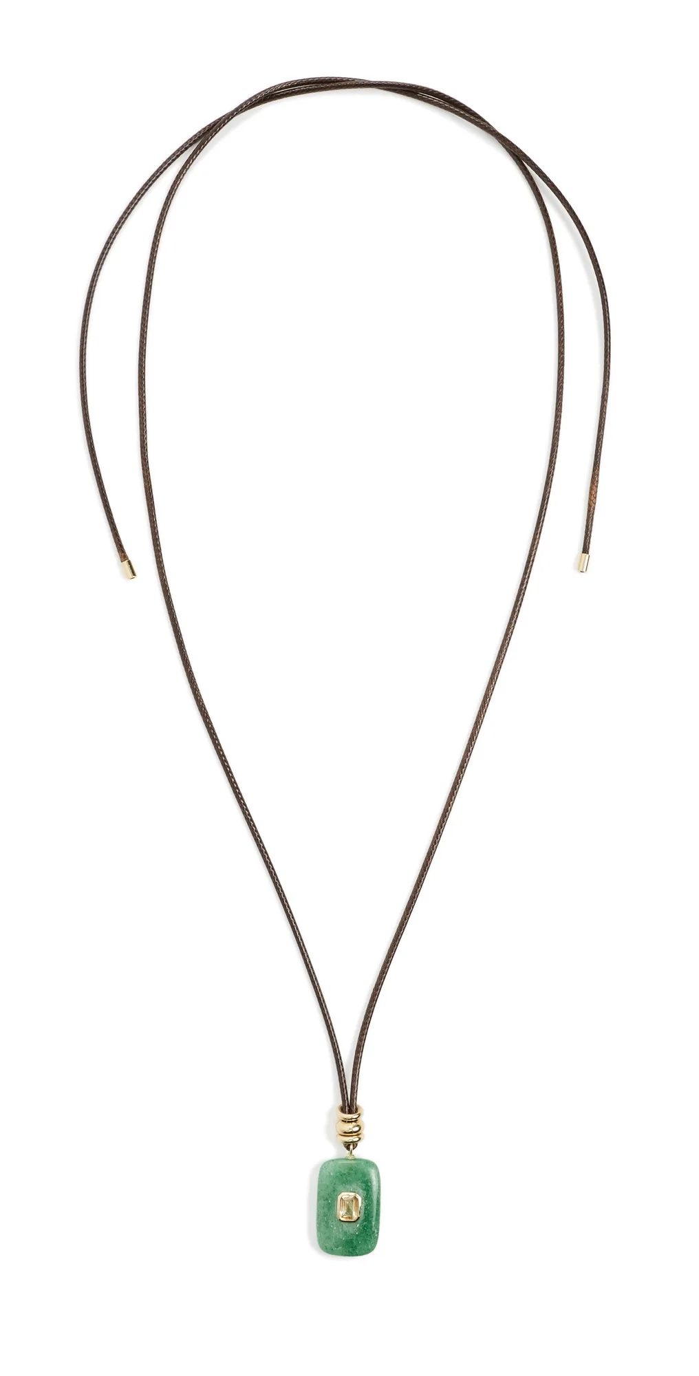 Pendant Treasure Green Moonstone Necklace by Lacey Ryan