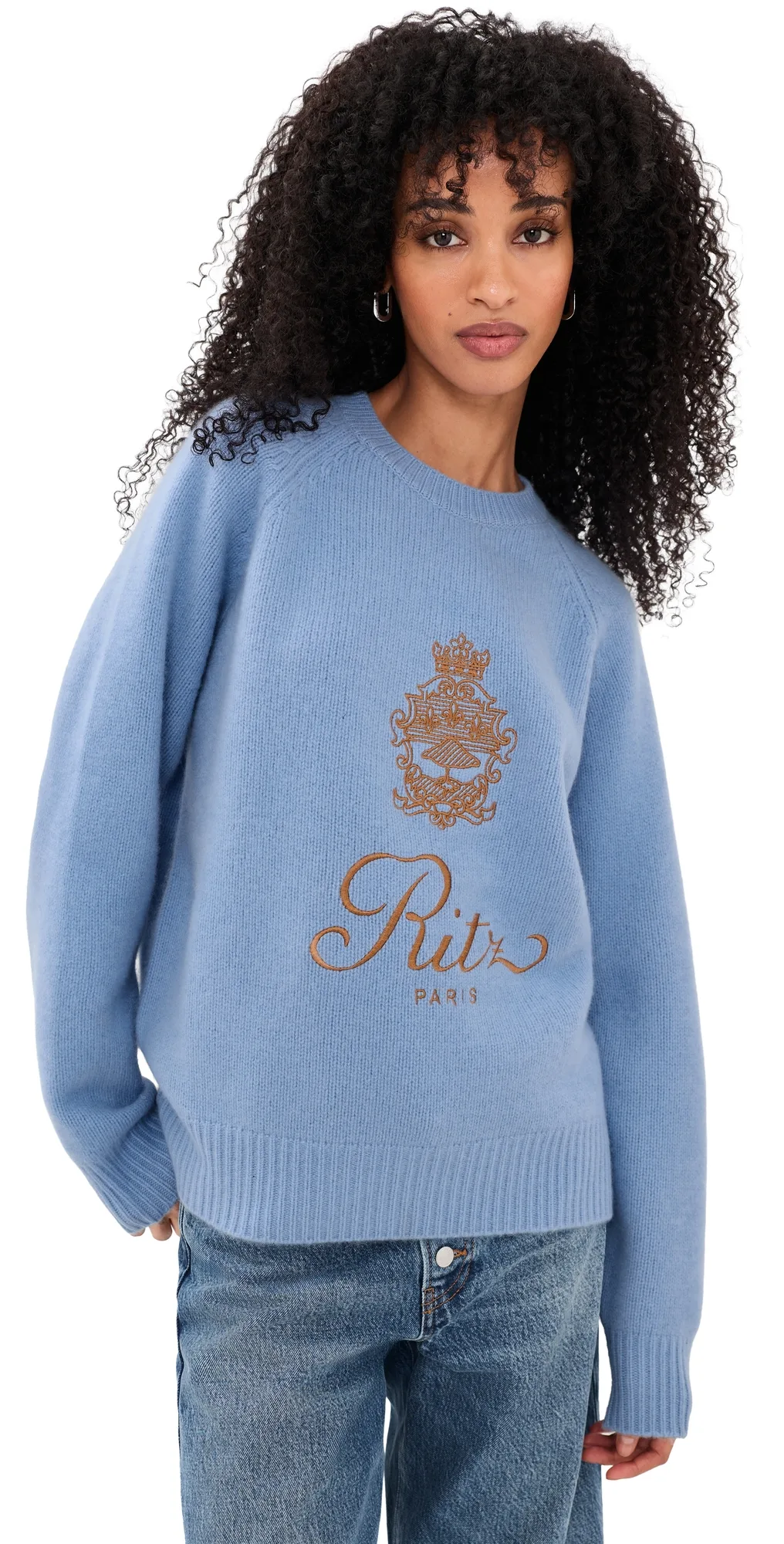 The Ritz Brushed Cashmere Sweater by FRAME