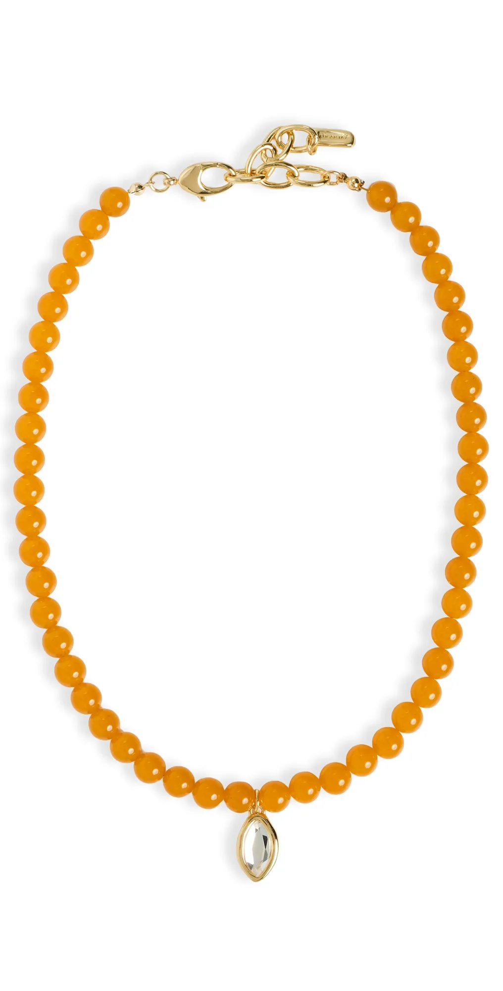 Beaded Bezel Necklace by Logan Tay
