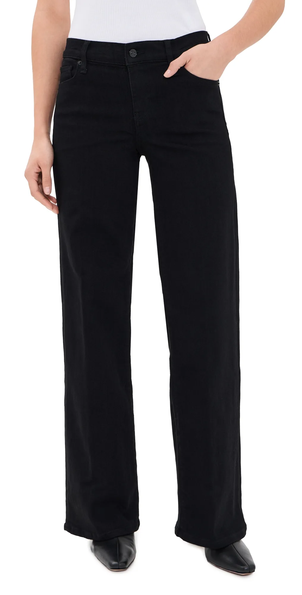Low Rise Le Slim Palazzo Jeans by FRAME