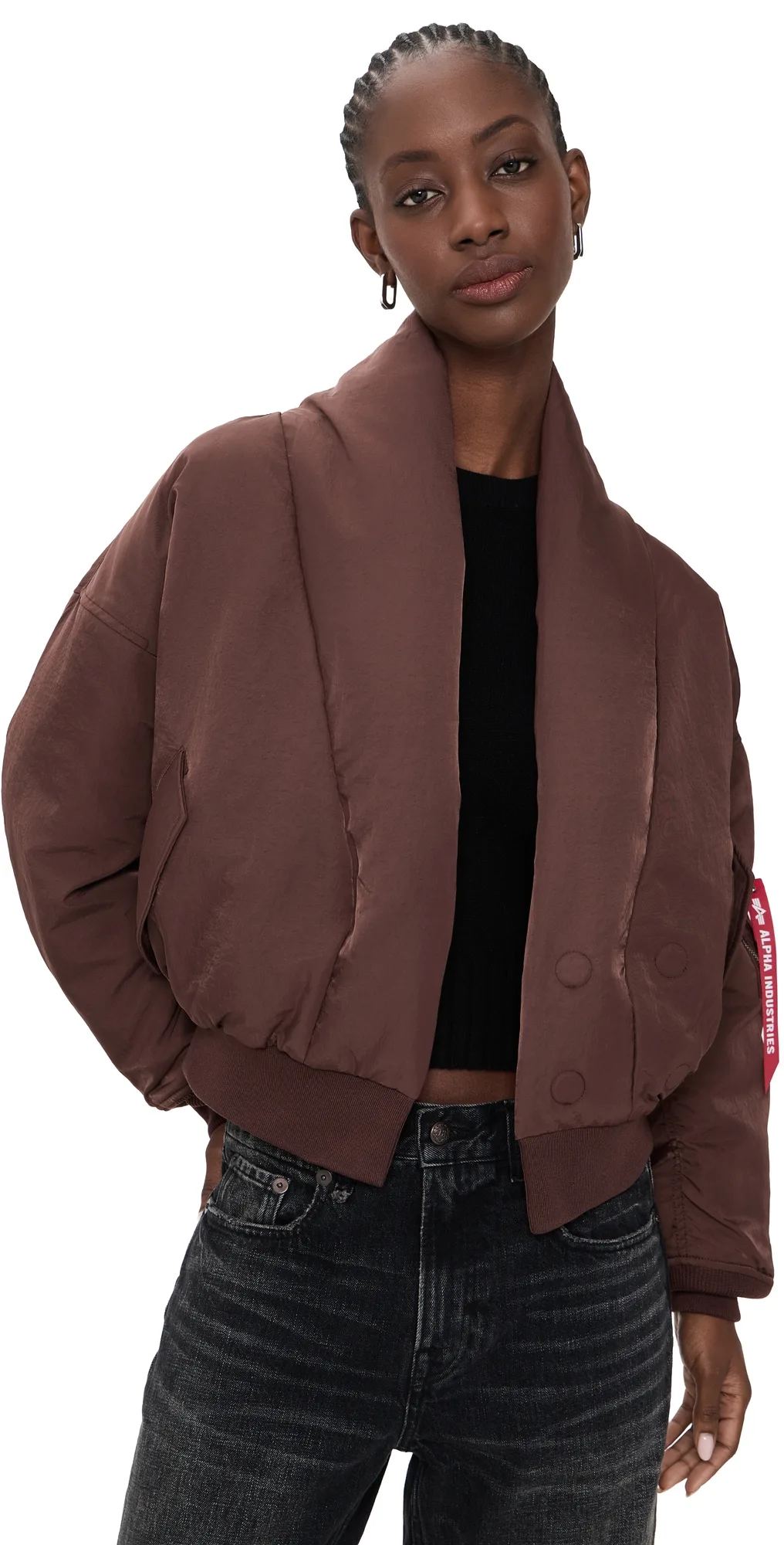 Ivy Oversized Fit Flight Jacket by Alpha Industries