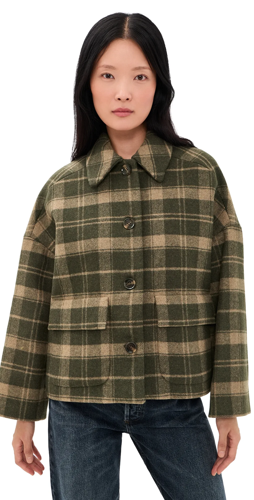 Myla Checked Wool Coat by Barbour