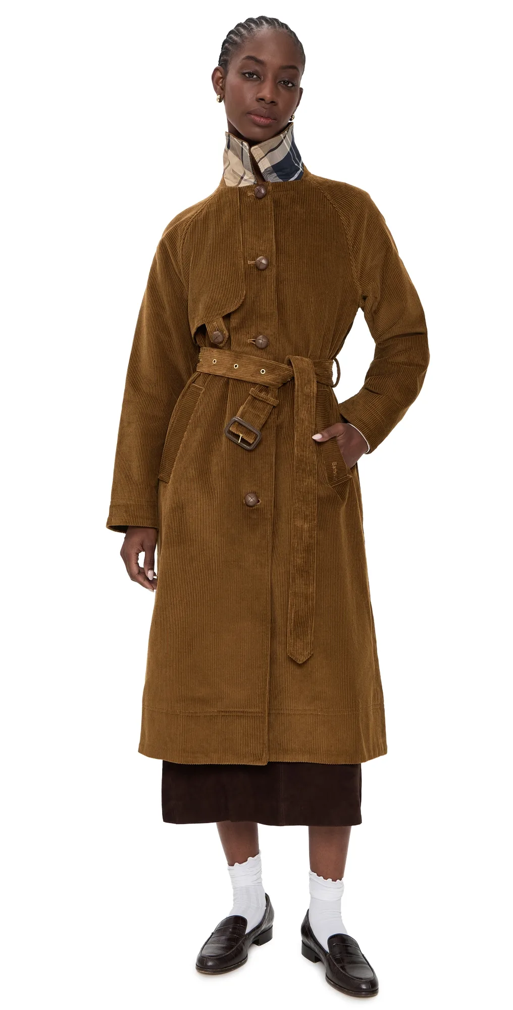 Antonella Corduroy Trench Casual Jacket by Barbour