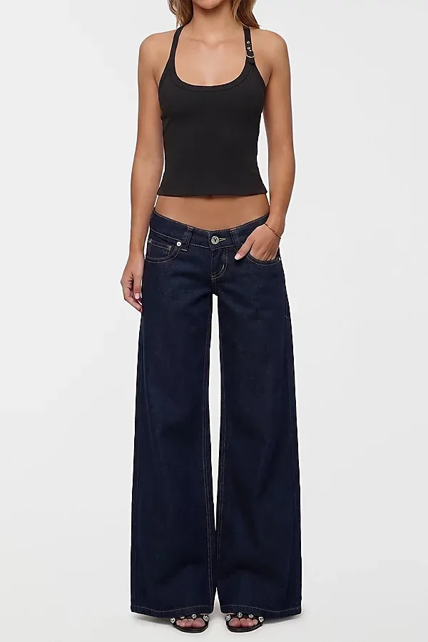 00 Wide Tall Jean in Richie Recycled by Abrand Jeans