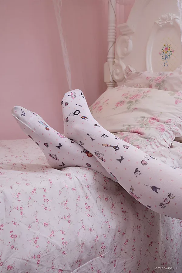 Sentimental Circus Printed Tights by Strawberry Western
