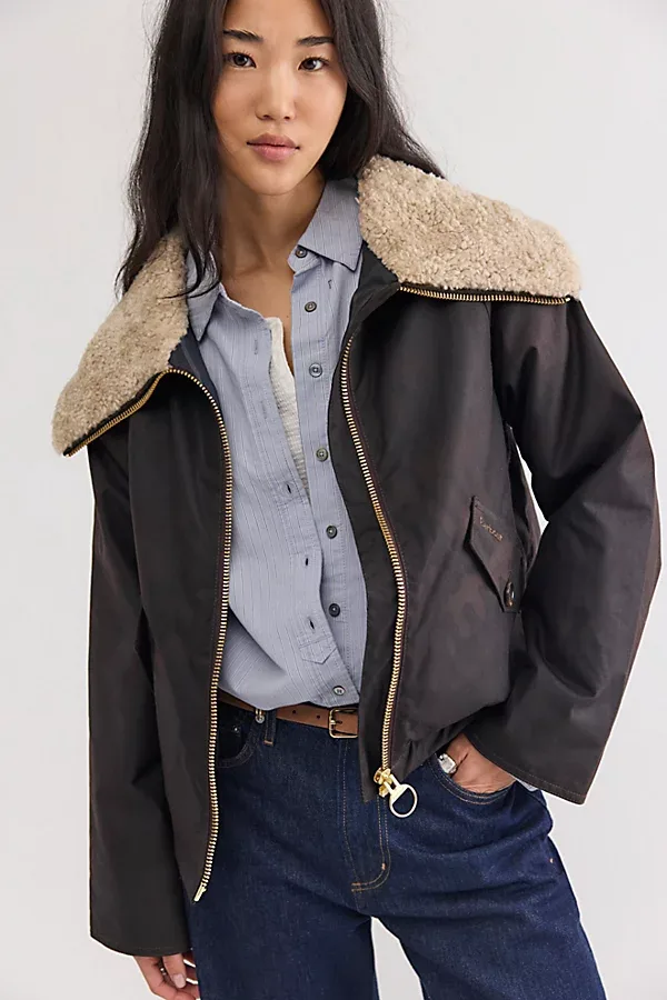 Mary Waxed Cotton Jacket by Barbour
